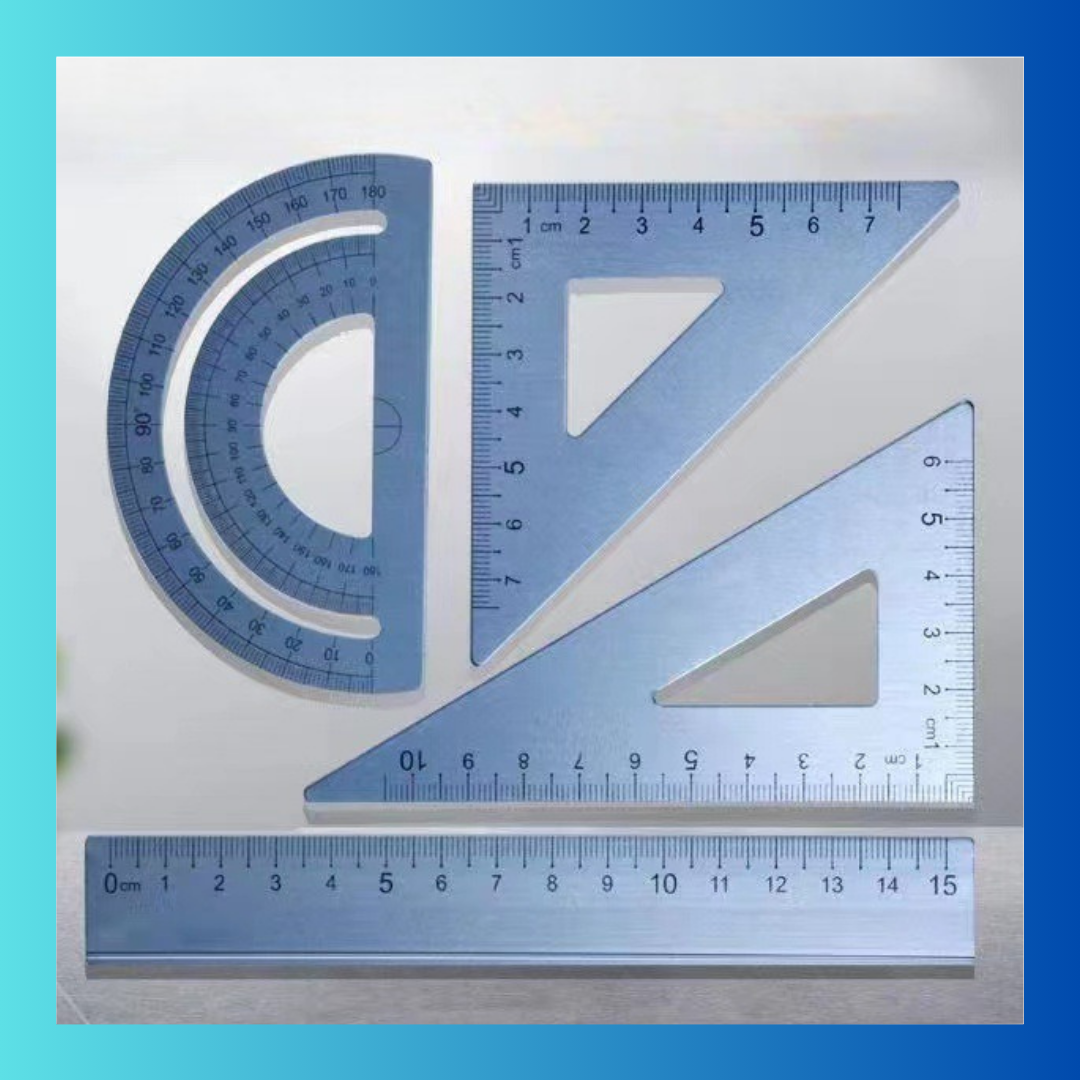 Customizable Aluminum Alloy Four-piece ruler