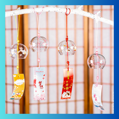 Japanese Cute Cherry Blossom Glass Wind Chime