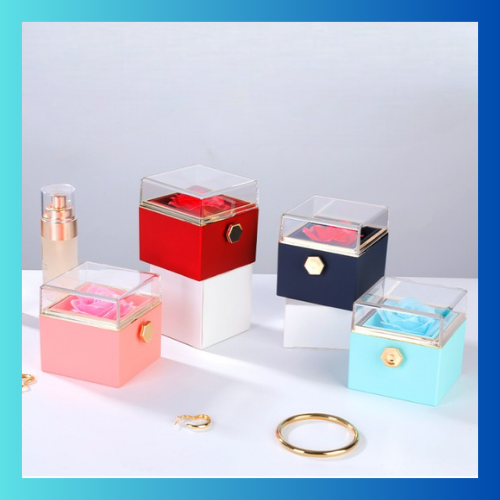 Eternal Flower Rotating Jewelry Box